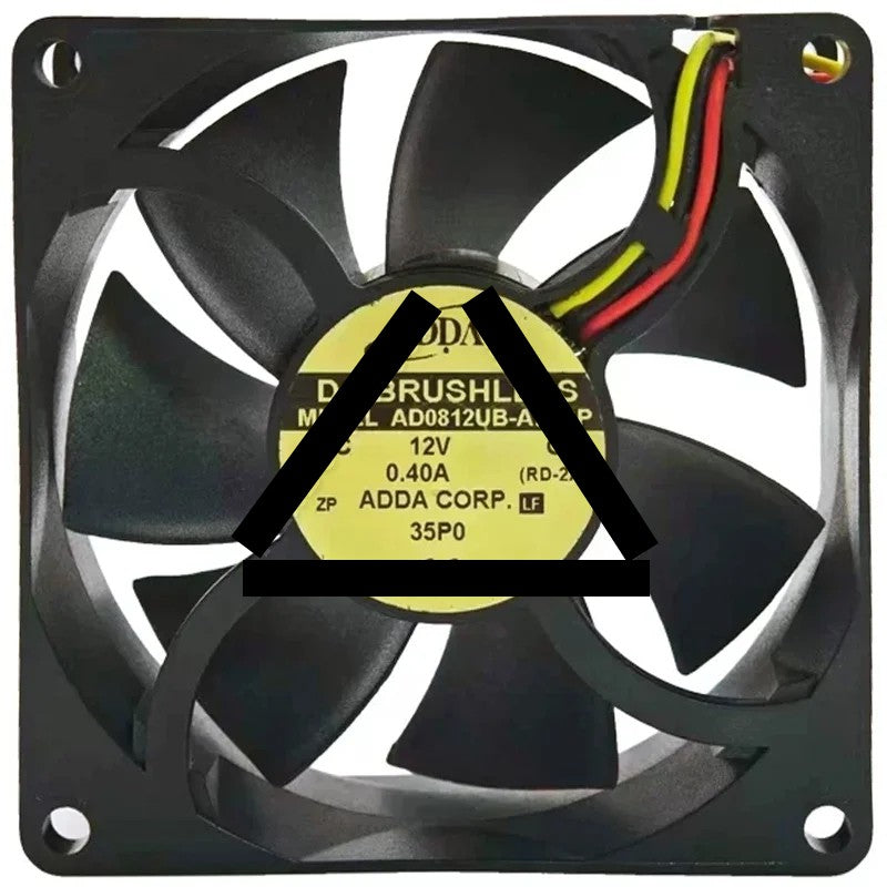 ADDA AD0812UB-A72GP 12V 0.40A DC Brushless 3 Wires Axial Cooling Fan