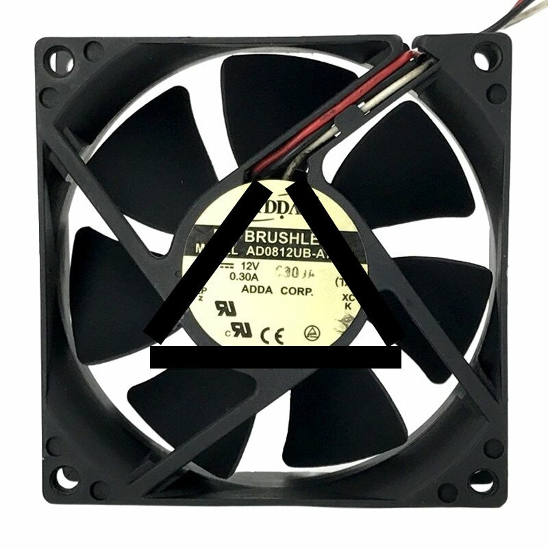 ADDA AD0812UB-A76GL DC 12V 0.30A 8025 Axial Cooling Fan