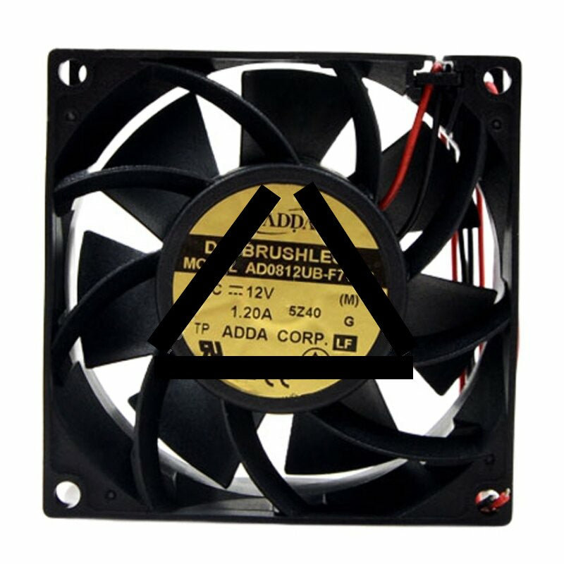 ADDA AD0812UB-F71DS DC 12V 1.20A 8038 Axial Brushless Cooling Fan