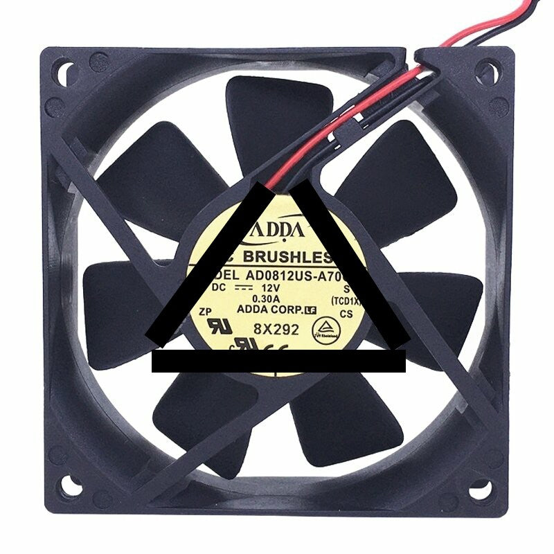 ADDA AD0812US-A70GL DC 12V 0.30A 8025 Axial Brushless Cooling Fan