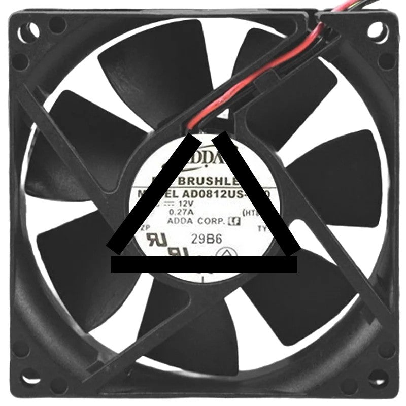 ADDA AD0812US-C70 12V 0.27A DC Brushless 2 Wires Axial Cooling Fan