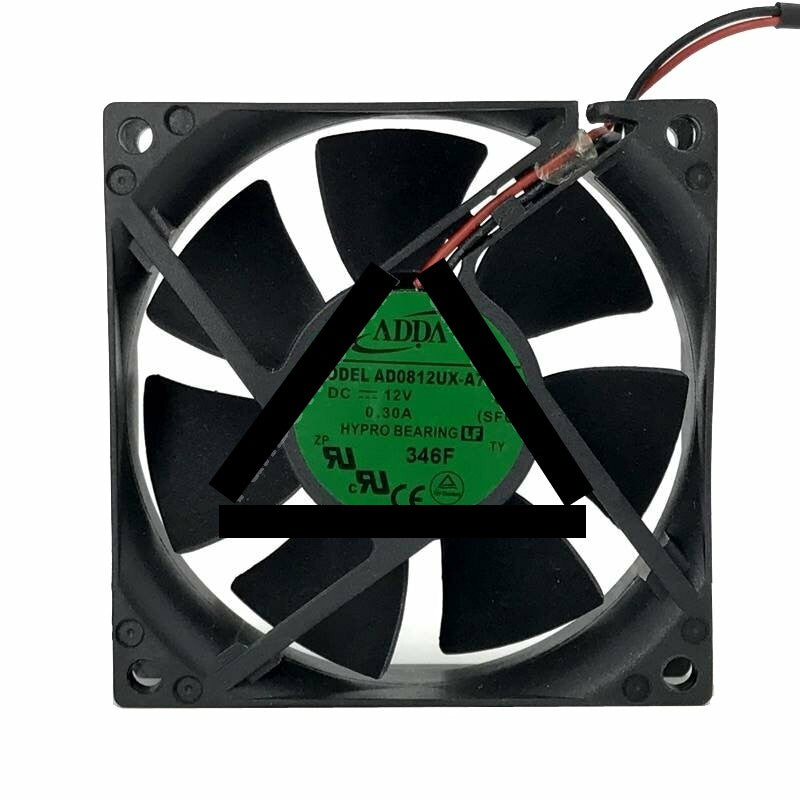 ADDA AD0812UX-A70GL DC 12V 0.30A 2 Wires Axial Cooling Fan