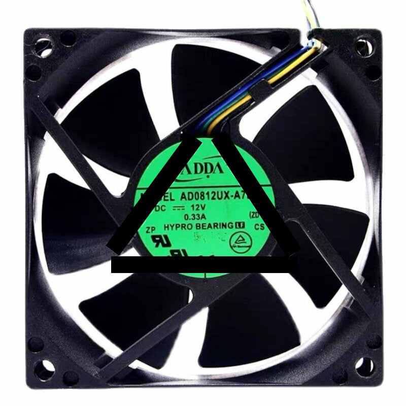 ADDA AD0812UX-A78GL DC 12V 0.33A 8025 Axial HYPRO Bearing Cooling Fan