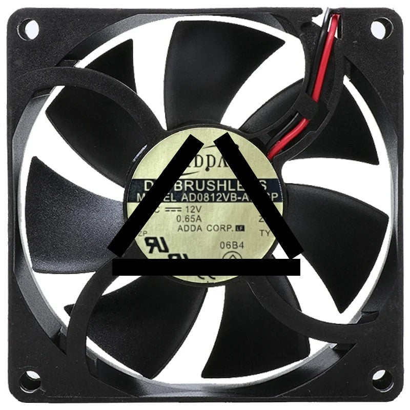 ADDA AD0812VB-A71GP 12V 0.65A DC Brushless 2 Wires Axial Cooling Fan