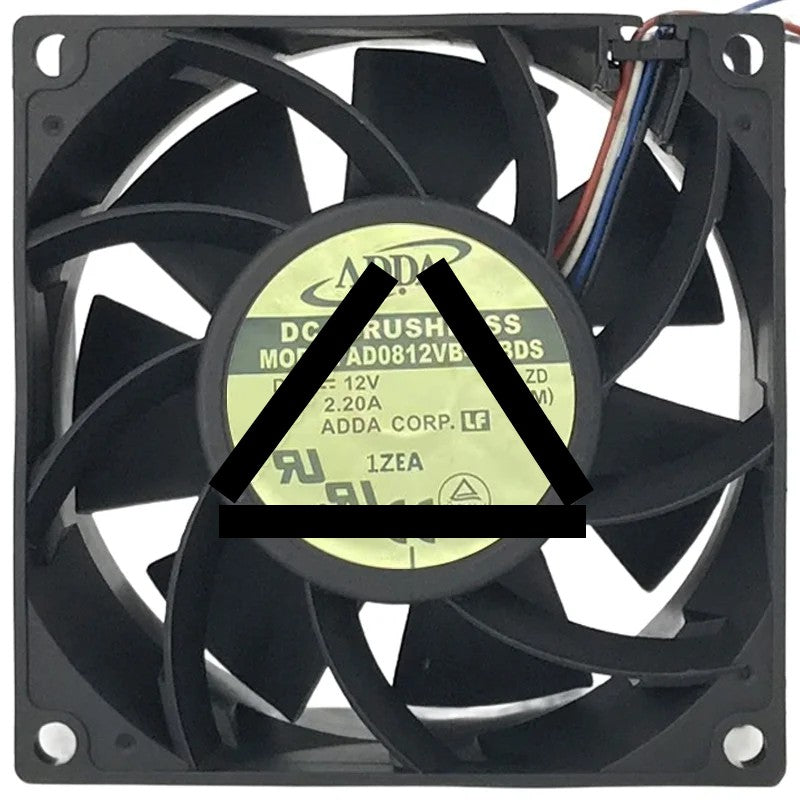 ADDA AD0812VB-F7BDS 12V 2.20A 4 Wires DC Brushless PWM Cooling Fan