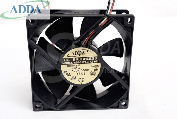 ADDA AD0812XB-A73GL 12V 0.55A 8025 8CM 80mm winds of chassis server inverter case computer pc cooling fans