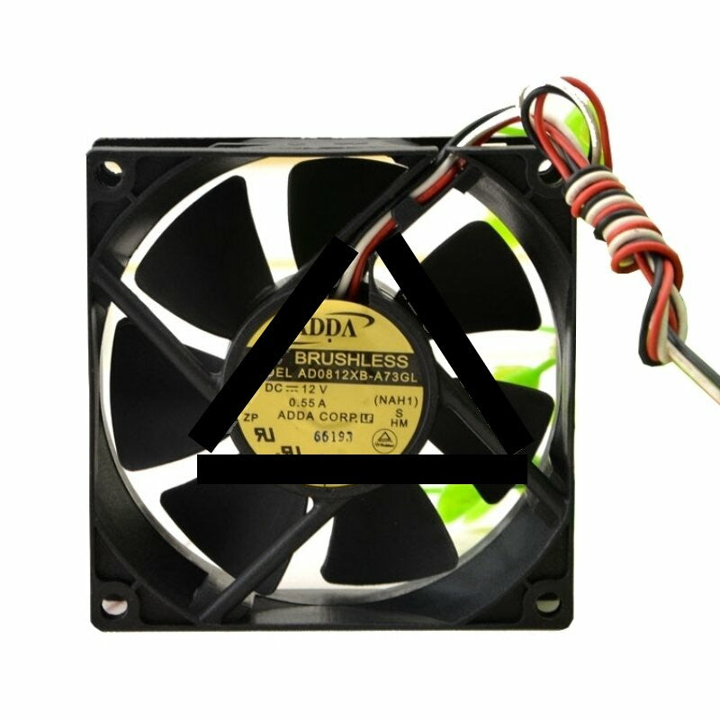 ADDA AD0812XB-A73GL DC 12V 0.55A 2 Wires / 3 Wires Axial Cooling Fan