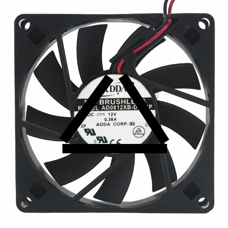 ADDA AD0812XB-D91GP DC 12V 0.38A 8015 Axial Brushless Cooling Fan