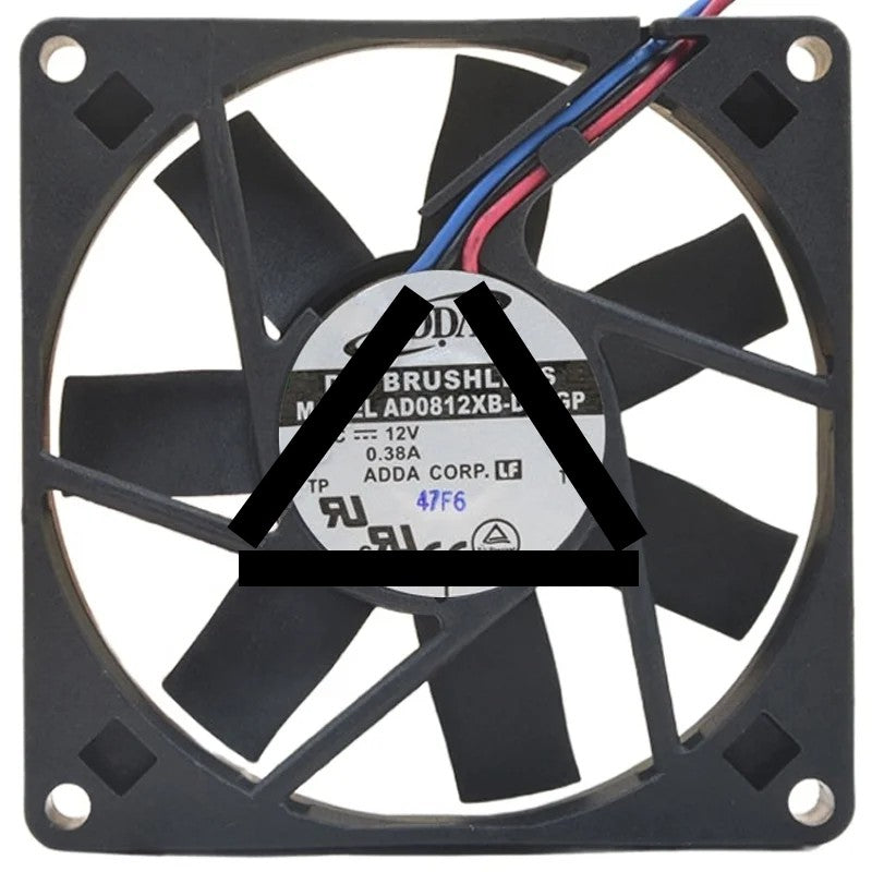 ADDA AD0812XB-D93GP 12V 0.38A DC Brushless 3 Wires Axial Cooling Fan
