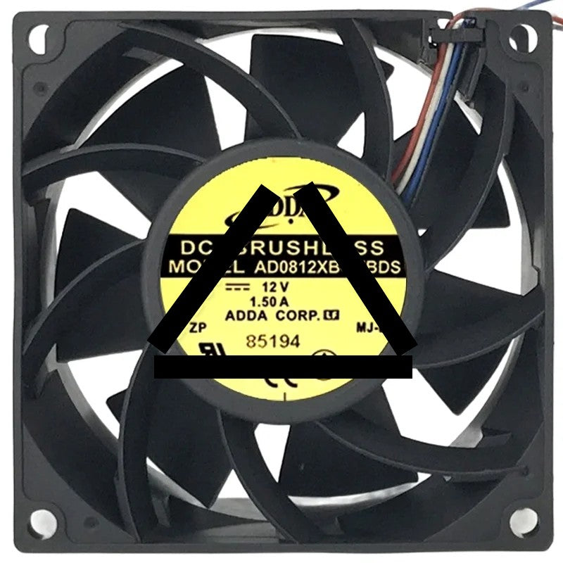 ADDA AD0812XB-F7BDS 12V 1.50A 4 Wires DC Brushless PWM Cooling Fan