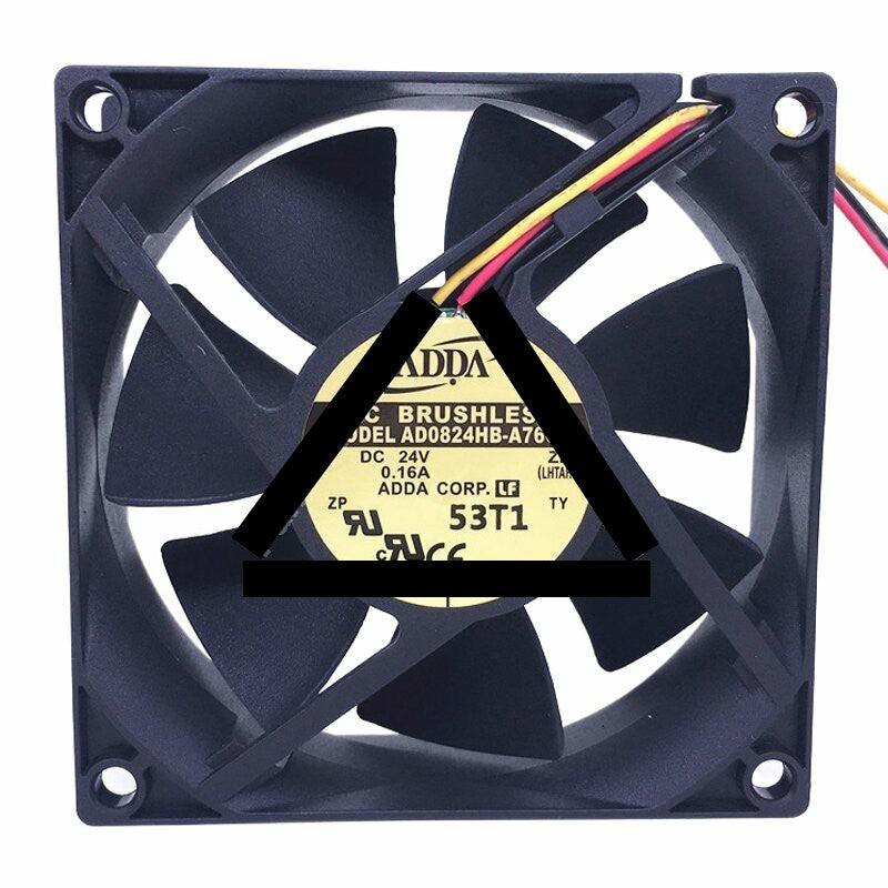 ADDA AD0824HB-A76GL DC 24V 0.16A 8025 Axial Brushless Cooling Fan
