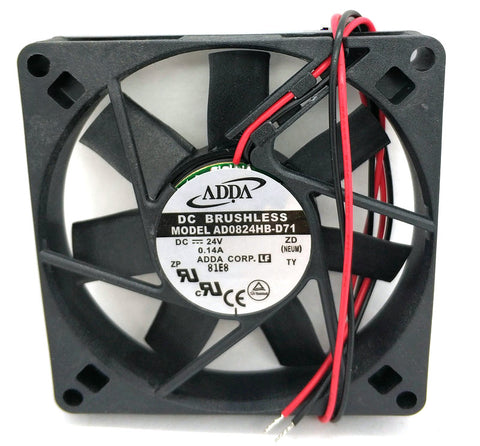 ADDA AD0824HB-D71 24v 0.14a 80*80*15MM 80MM 2wire cooling fan