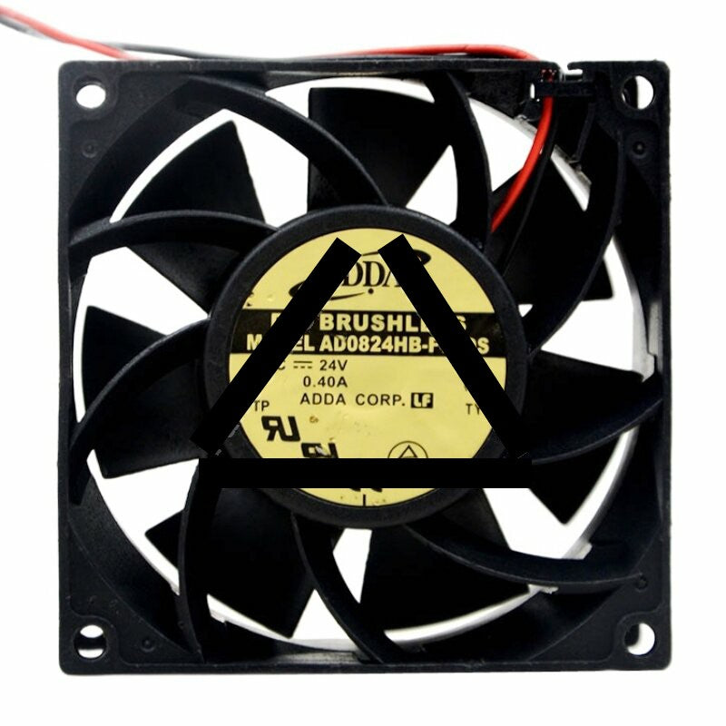 ADDA AD0824HB-F71DS DC 24V 0.40A 8038 Axial Brushless Cooling Fan