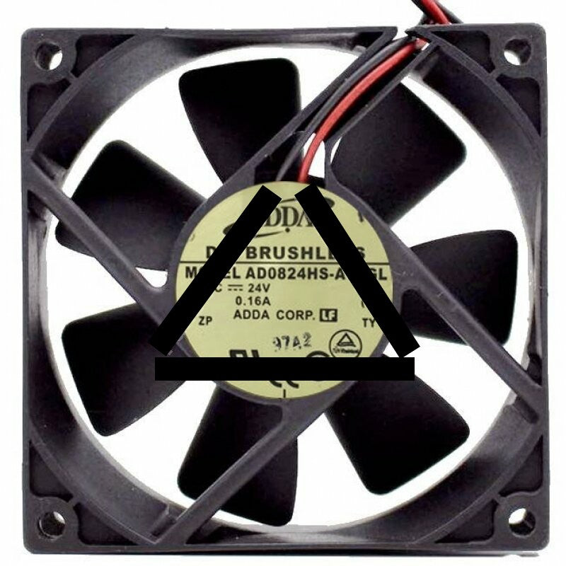 ADDA AD0824HS-A70GL AD0824HB-A70GL DC 24V 0.16A 2 Wires Axial Cooling Fan