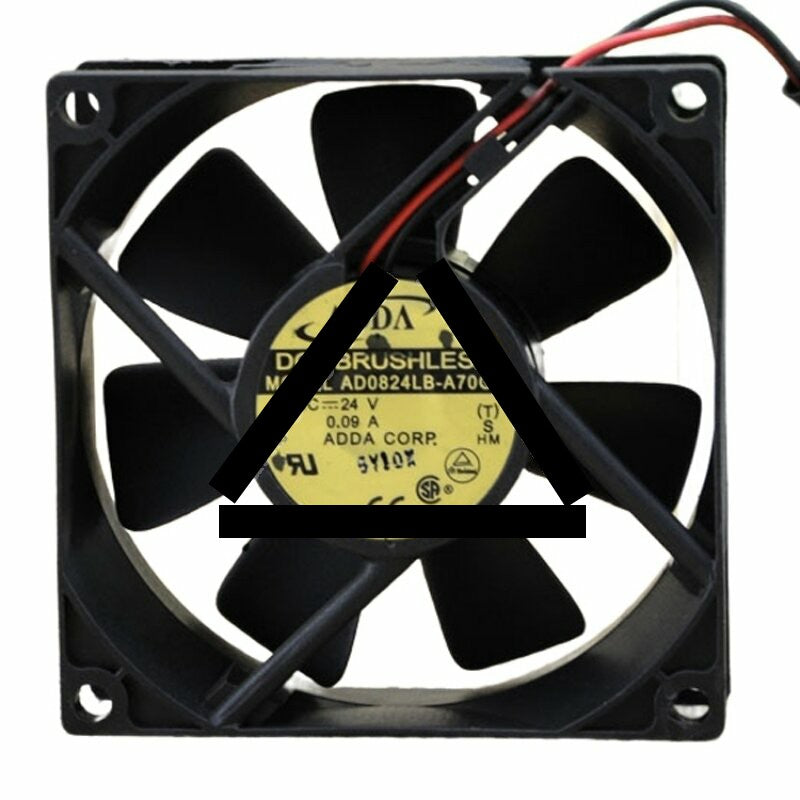 ADDA AD0824LB-A70GL DC 24V 0.09A 2 Wires / 3 Wires / 4 Wires Axial Cooling Fan