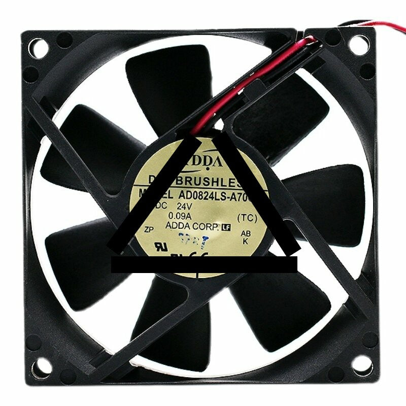 ADDA AD0824LS-A70GL DC 24V 0.09A 2 Wires Axial Cooling Fan