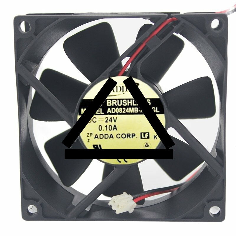 ADDA AD0824MB-A70GL DC 24V 0.10A 8025 Axial Brushless Cooling Fan