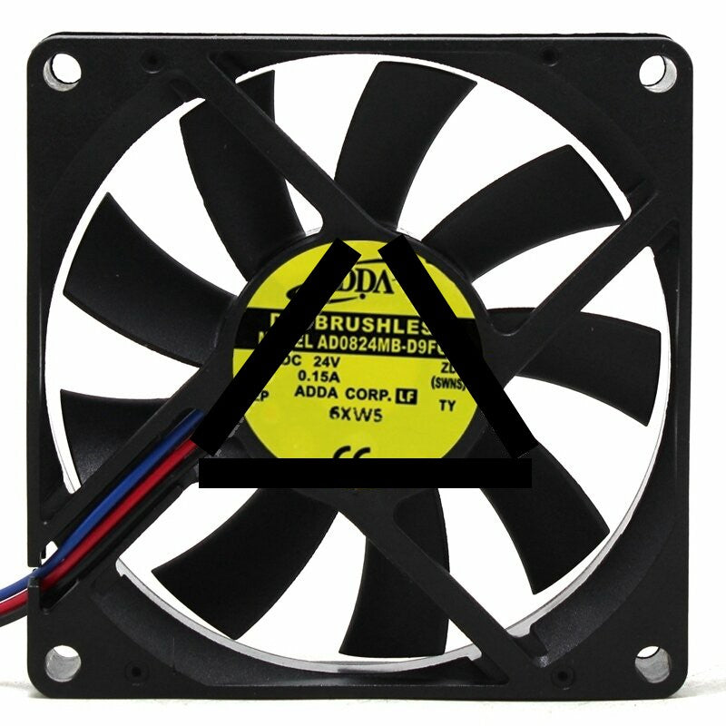 ADDA AD0824MB-D9FGP DC 24V 0.15A 2 Wires / 3 Wires / 4 Wires Axial Cooling Fan
