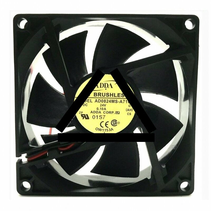 ADDA AD0824MS-A71GL DC 24V 0.10A 2 Wires / 3 Wires Axial Cooling Fan