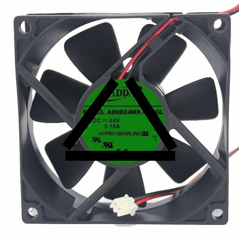 ADDA AD0824MX-A70GL DC 24V 0.1A 2 Wires Axial Cooling Fan