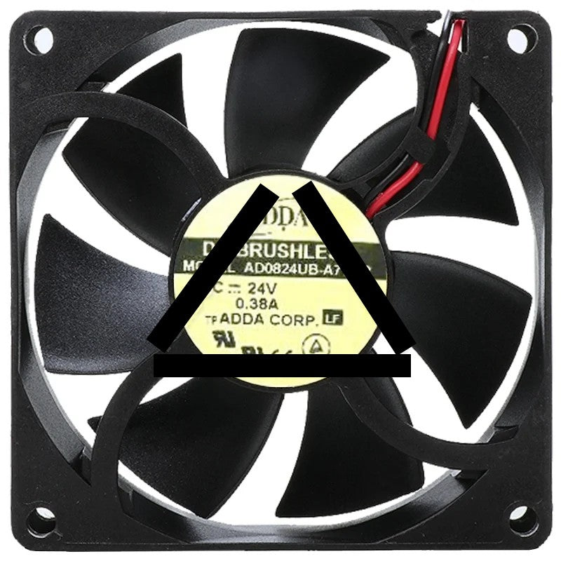 ADDA AD0824UB-A71GP 24V 0.38A DC Brushless 2 Wires Axial Cooling Fan