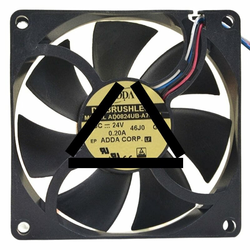 ADDA AD0824UB-A74GP DC 24V 0.20A 8025 Brushless Axial Cooling Fan