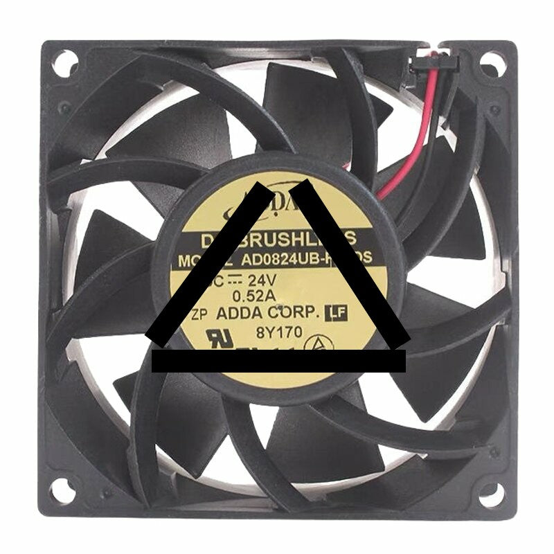 ADDA AD0824UB-F71DS DC 24V 0.52A 8038 Axial Brushless Cooling Fan