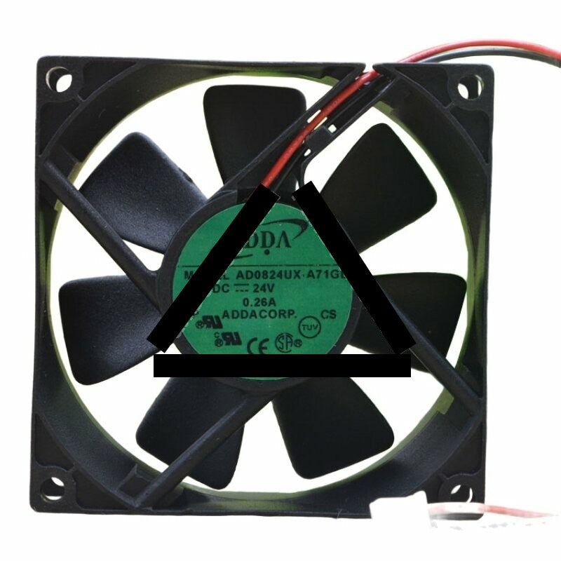 ADDA AD0824UX-A71GL DC 24V 0.26A 2 Wires / 3 Wires Axial Cooling Fan