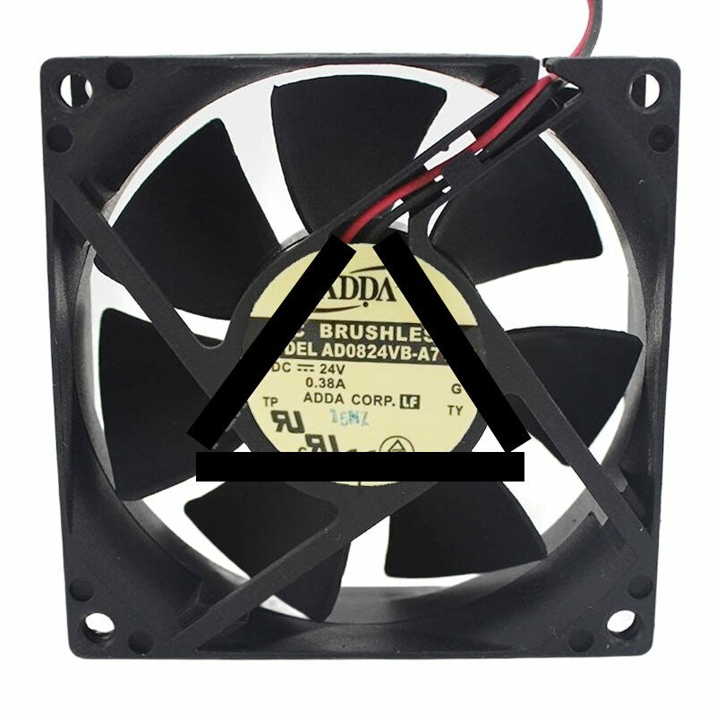 ADDA AD0824VB-A71GP DC 24V 0.38A 8025 Axial Brushless Cooling Fan