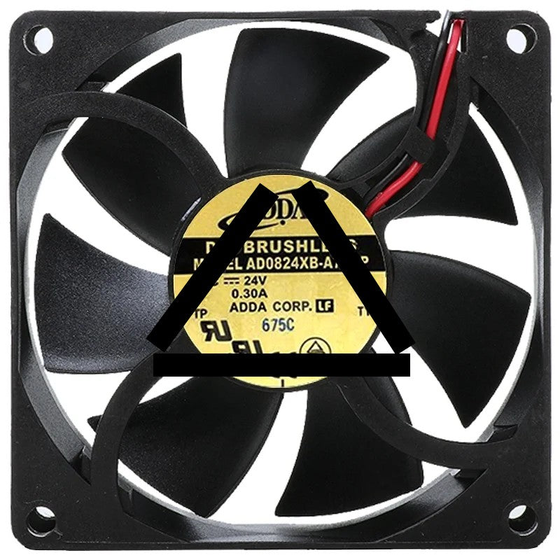 ADDA AD0824XB-A71GP 24V 0.30A DC Brushless 2 Wires Axial Cooling Fan