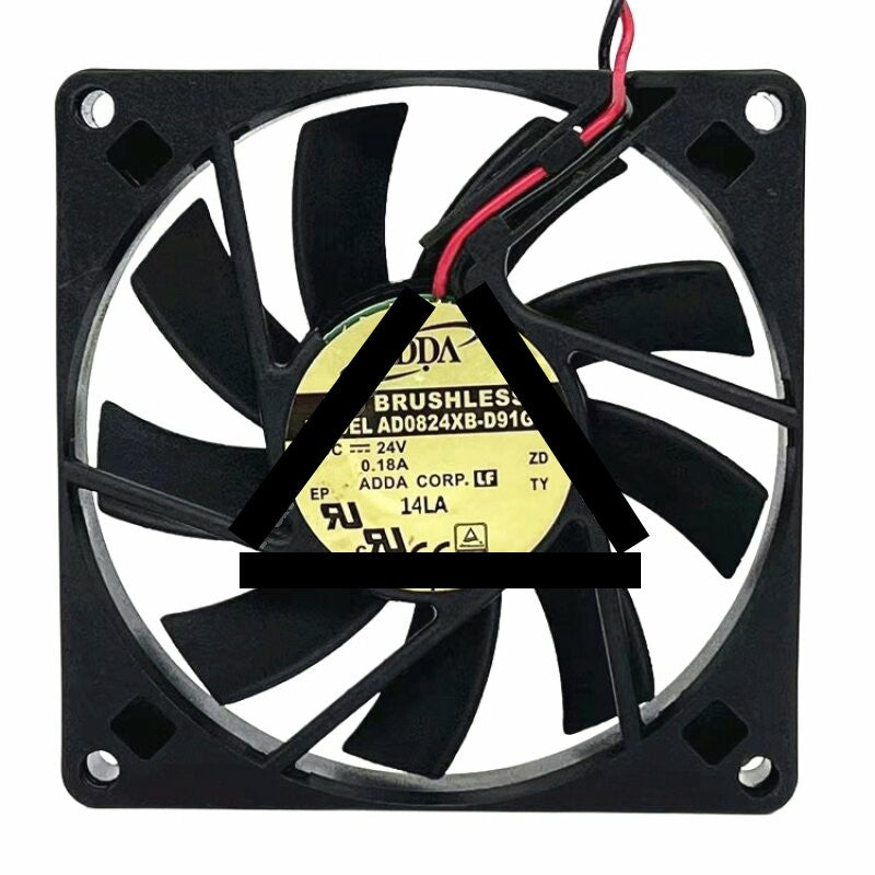 ADDA AD0824XB-D91GP DC 24V 0.18A 8015 Axial Brushless Cooling Fan