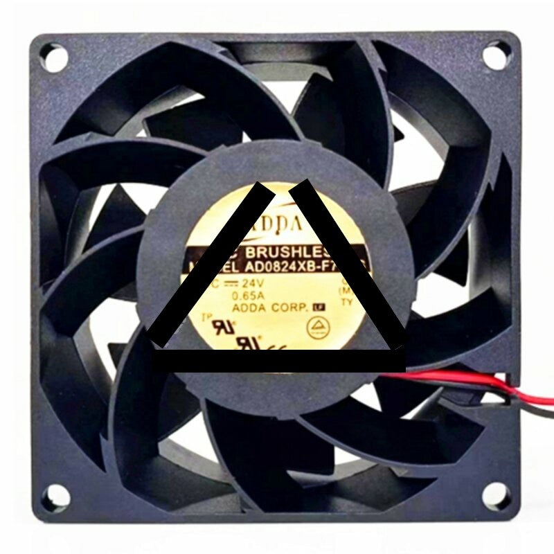 ADDA AD0824XB-F73DS DC 24V 0.65A 8038 Brushless Axial Cooling Fan