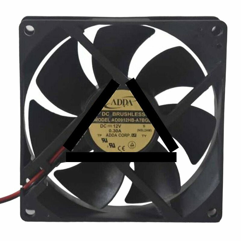 ADDA AD0912HB-A7BGL DC 12V 0.30A 9025 Axial Brushless Cooling Fan