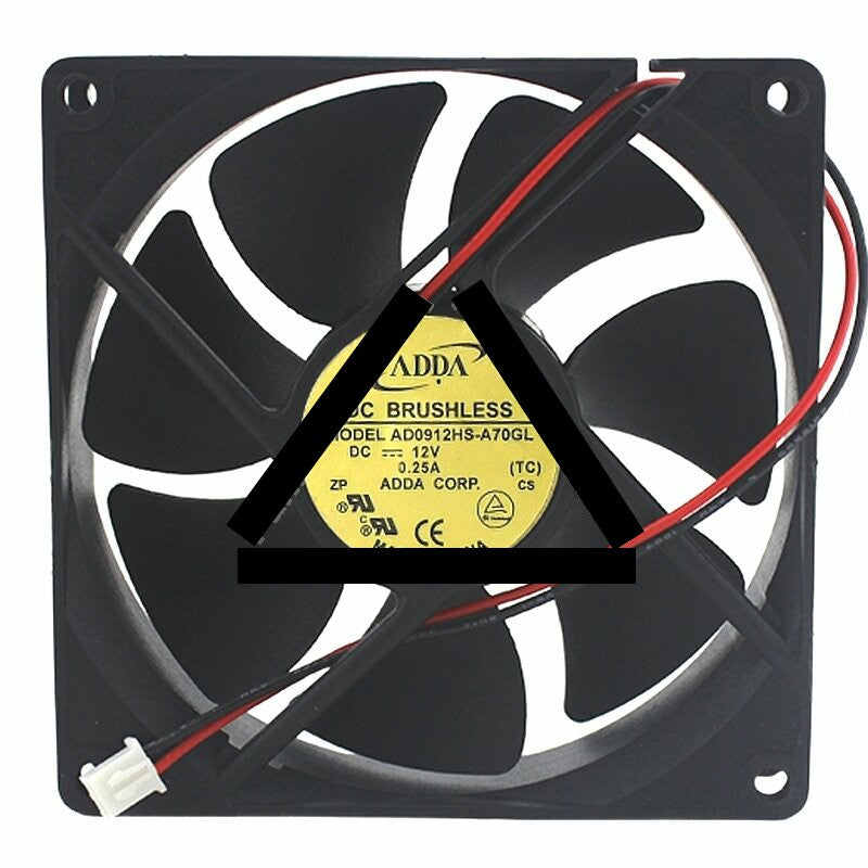 ADDA AD0912HS-A70GL DC 12V 0.25A 9025 Axial Brushless Cooling Fan