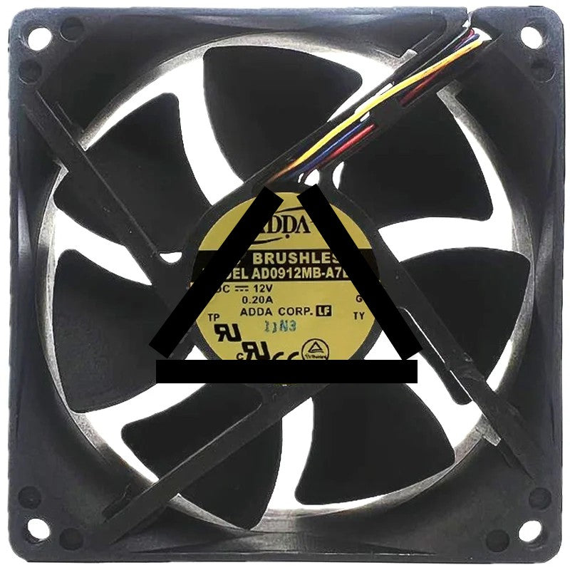 ADDA AD0912MB-A7BGL 12V 0.20A 4 Wires DC Brushless PWM Cooling Fan