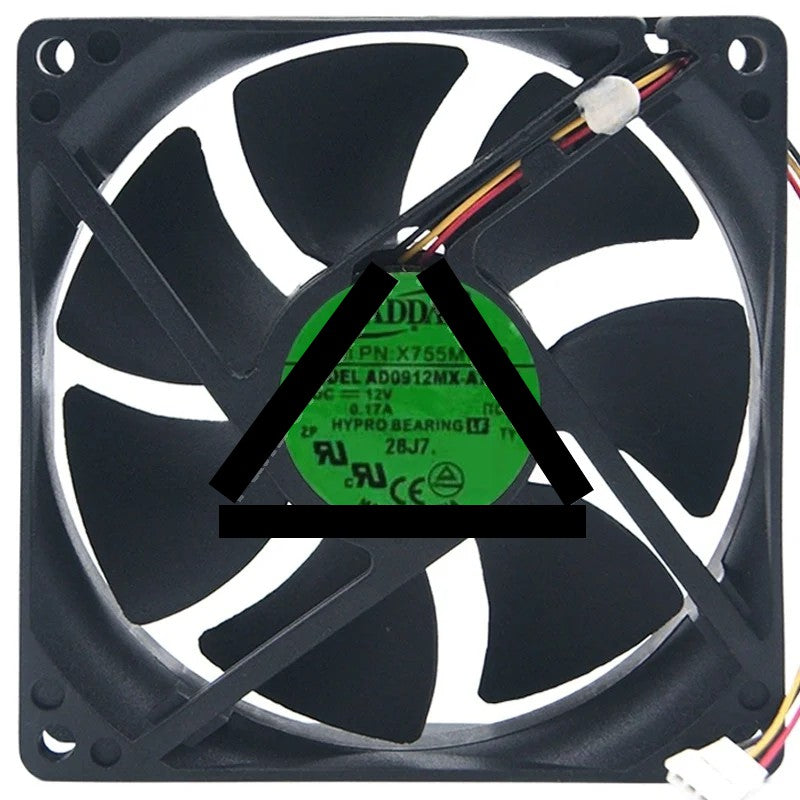 ADDA AD0912MX-A76GL 12V 0.17A 3 Wires Axial Cooling Fan