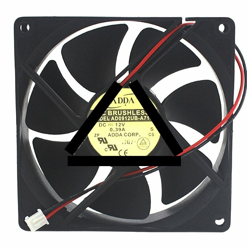 ADDA AD0912UB-A71GL DC 12V 0.39A 9225 Axial Brushless Cooling Fan