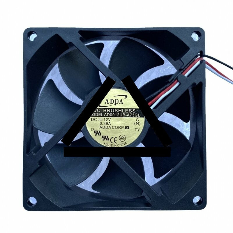 ADDA AD0912UB-A73GL DC 12V 0.39A 3 Wires Axial Cooling Fan