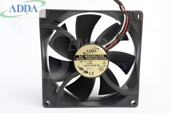 ADDA AD0912UB-A73GP 90mm 92mm DC 12V 0.46A radiator server inverter industrial Square cooling Fan 92x92x25mm