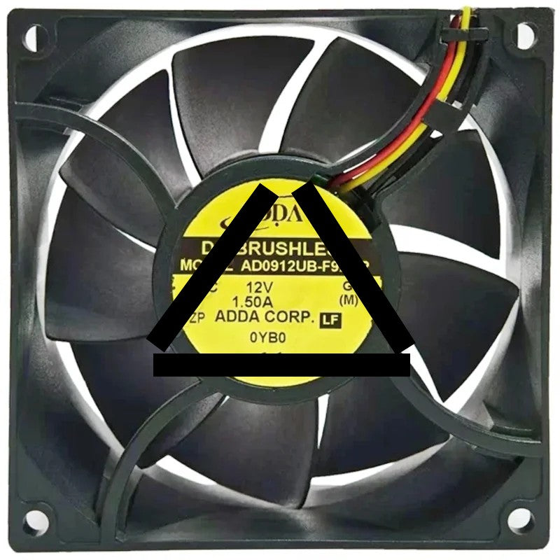 ADDA AD0912UB-F92GP 12V 1.50A DC Brushless 3 Wires Axial Cooling Fan