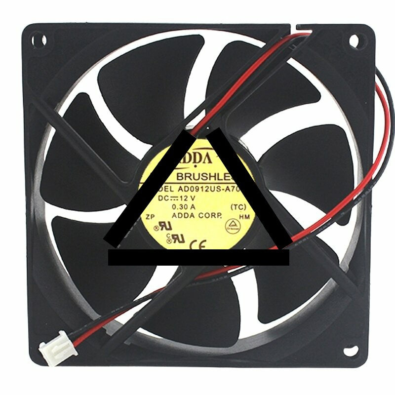 ADDA AD0912US-A70GL DC 12V 0.30A 9025 Axial Brushless Cooling Fan