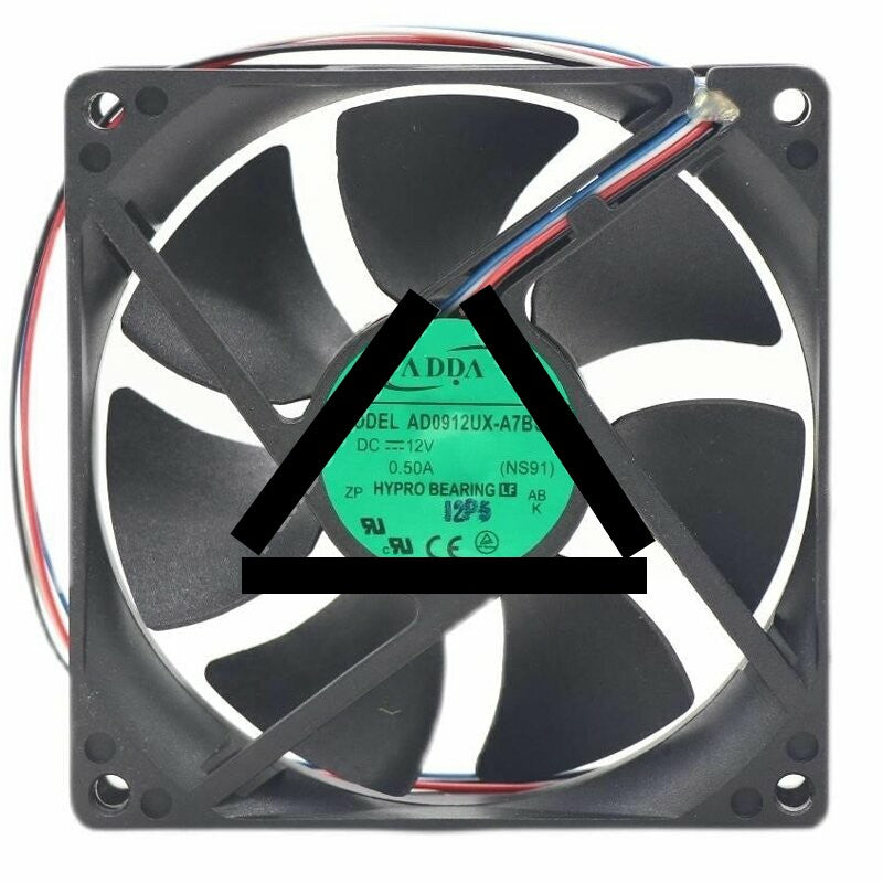 ADDA AD0912UX-A7BGL DC 12V 0.50A 2 Wires / 3 Wires / 4 Wires Axial Cooling Fan