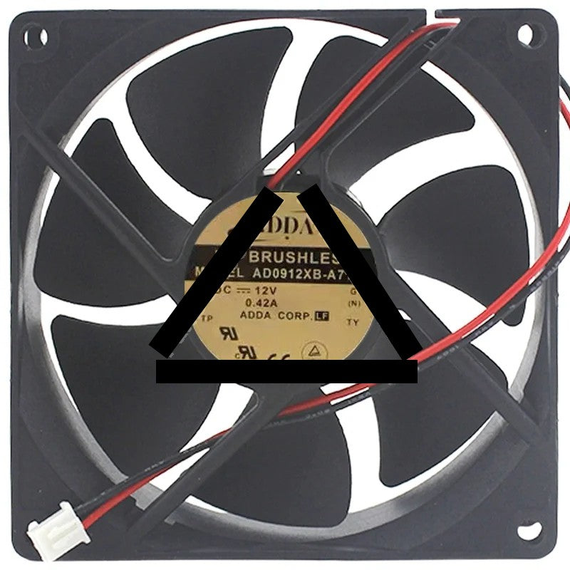 ADDA AD0912XB-A71GL 12V 0.42A 2 Wires Axial Cooling Fan