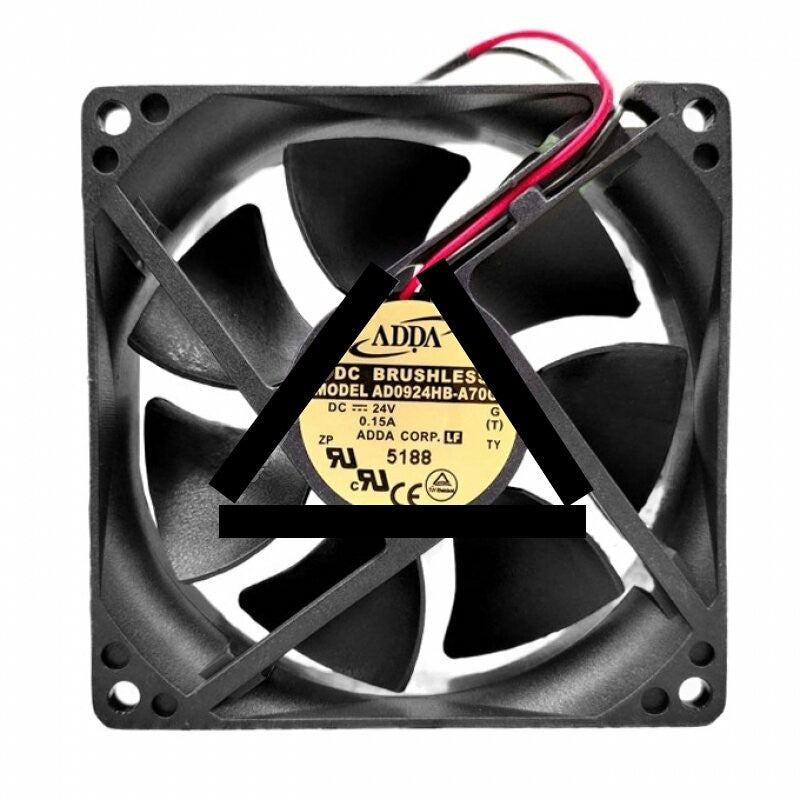 ADDA AD0924HB-A70GL DC 24V 0.15A 2 Wires Axial Cooling Fan