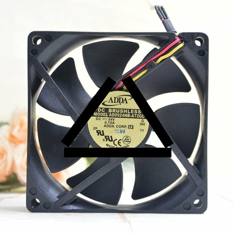 ADDA AD0924HB-A72GL DC 24V 0.15A 2 Wires / 3 Wires Axial Cooling Fan