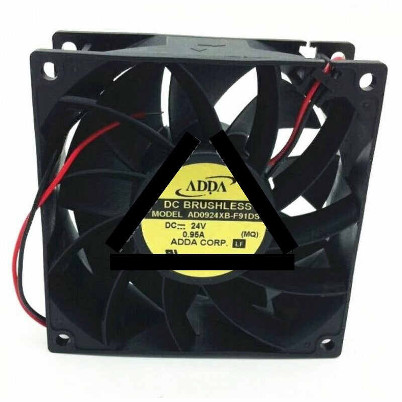 ADDA AD0924XB-F91DS DC 24V 0.95A 2 Wires Axial Cooling Fan