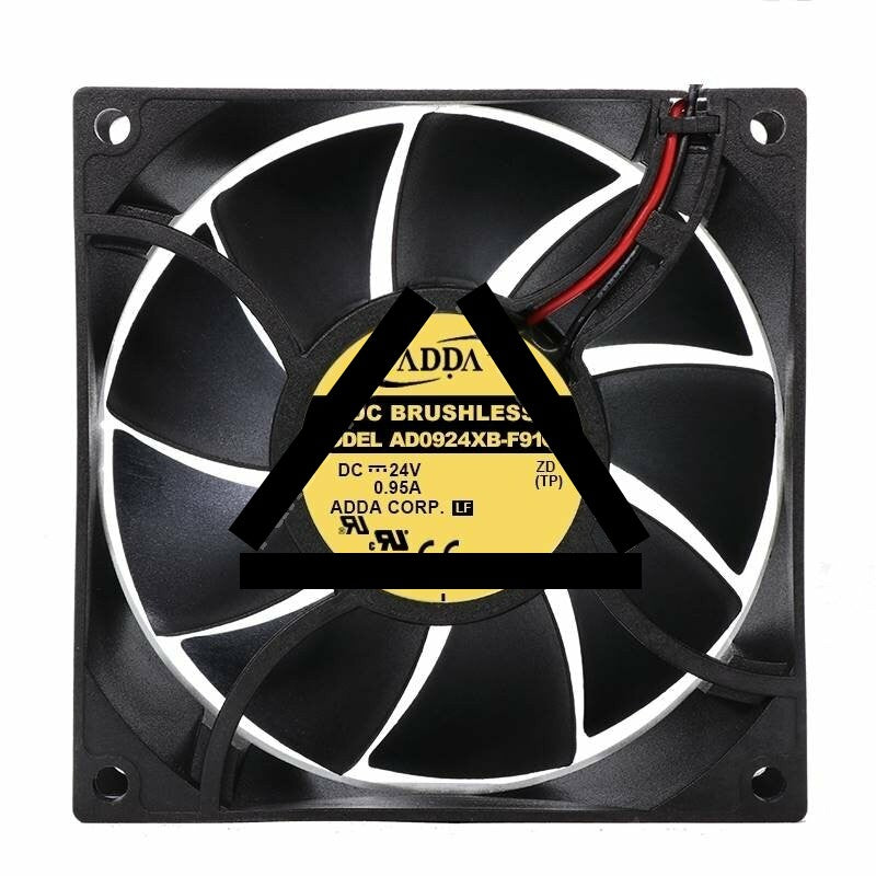 ADDA AD0924XB-F91GP DC 24V 0.95A 2 Wires Axial Cooling Fan