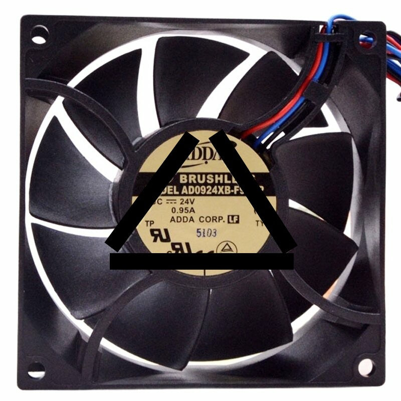 ADDA AD0924XB-F99GP DC 24V 0.95A 3 Wires Brushless Axial Cooling Fan