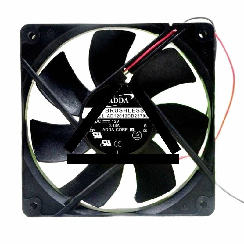 ADDA AD12012DB257000 DC 12V 0.13A 2 Wires Axial Cooling Fan