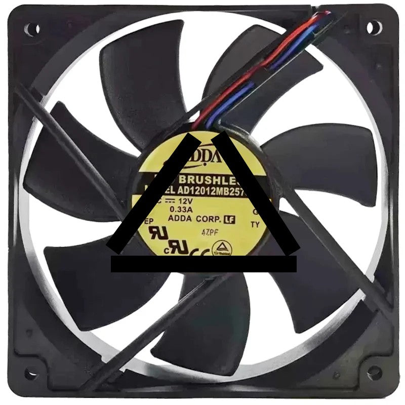 ADDA AD12012MB257600 12V 0.33A DC Brushless 3 Wires Axial Cooling Fan